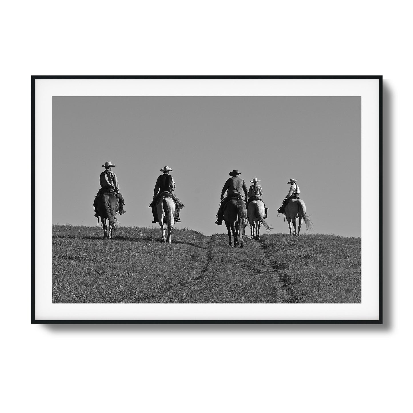 Cowboy Trail Ride Framed Art