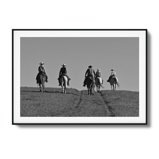 Cowboy Trail Ride Framed Art