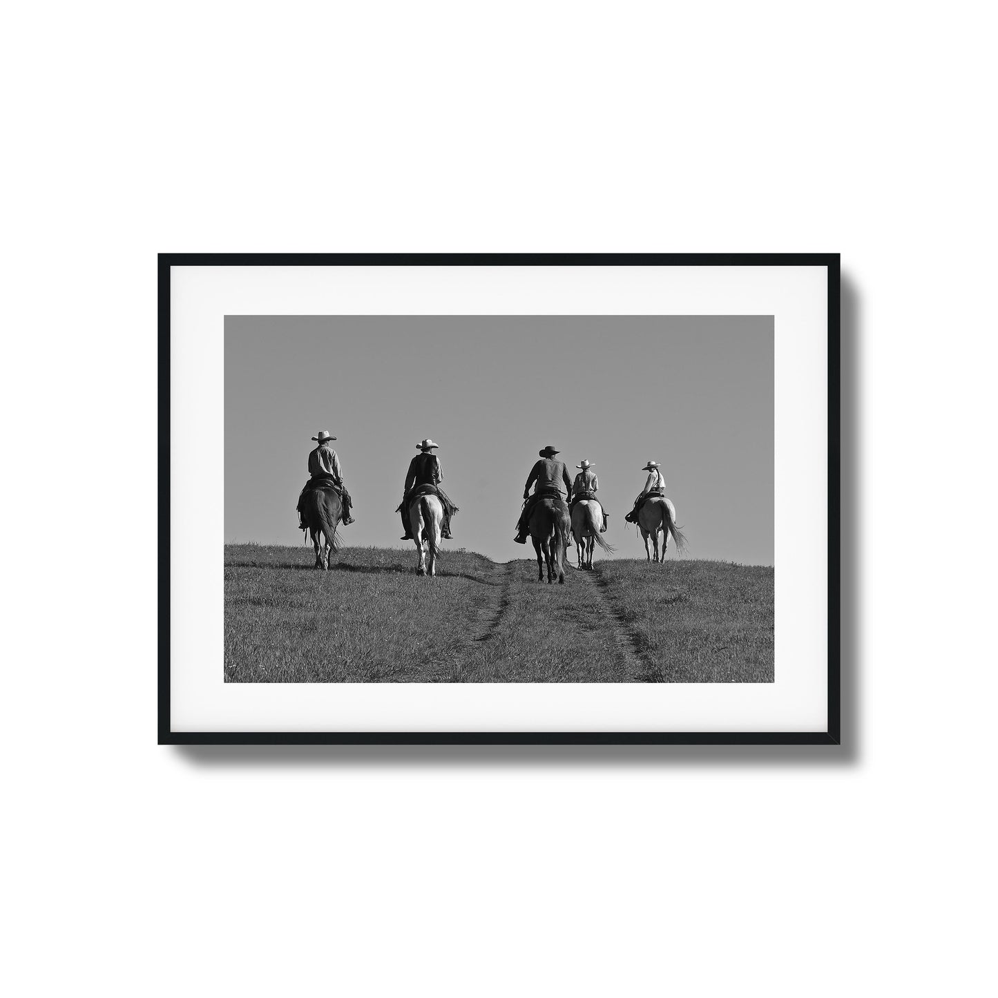 Cowboy Trail Ride Framed Art