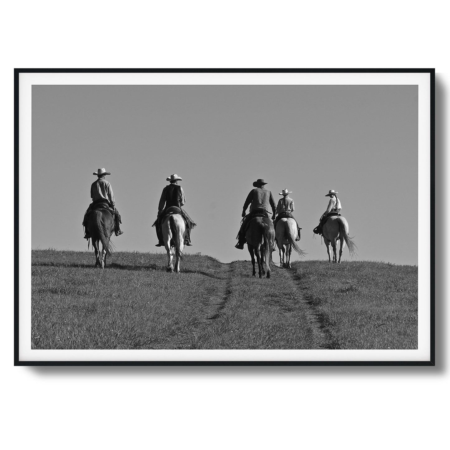 Cowboy Trail Ride Framed Art