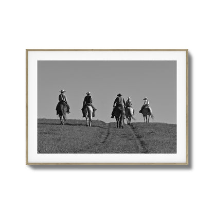 Cowboy Trail Ride Framed Art