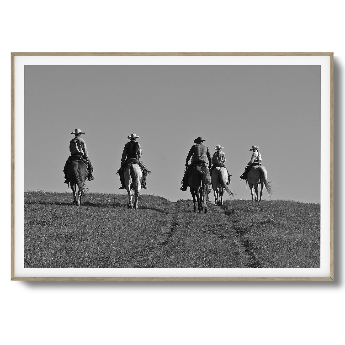 Cowboy Trail Ride Framed Art