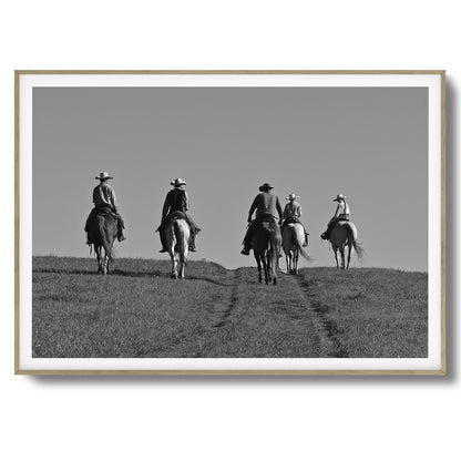 Cowboy Trail Ride Framed Art