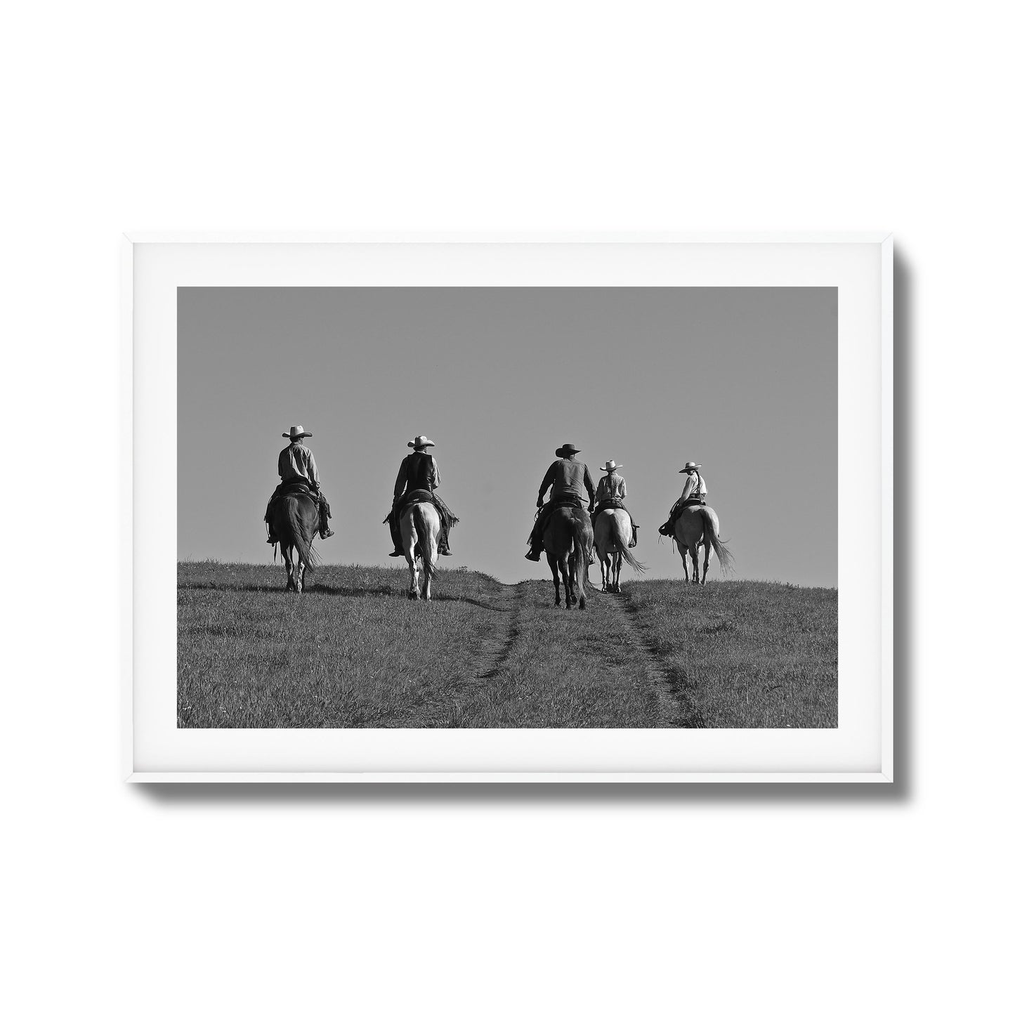 Cowboy Trail Ride Framed Art