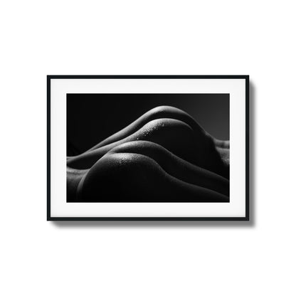 Curves in Shadows Framed Art