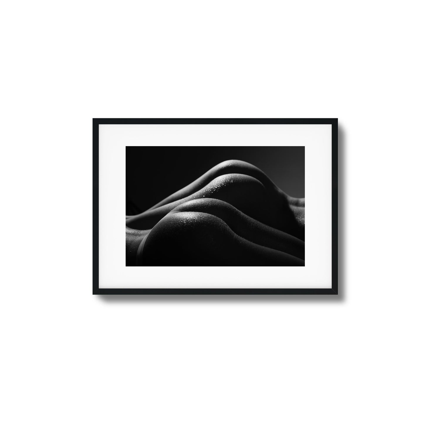 Curves in Shadows Framed Art