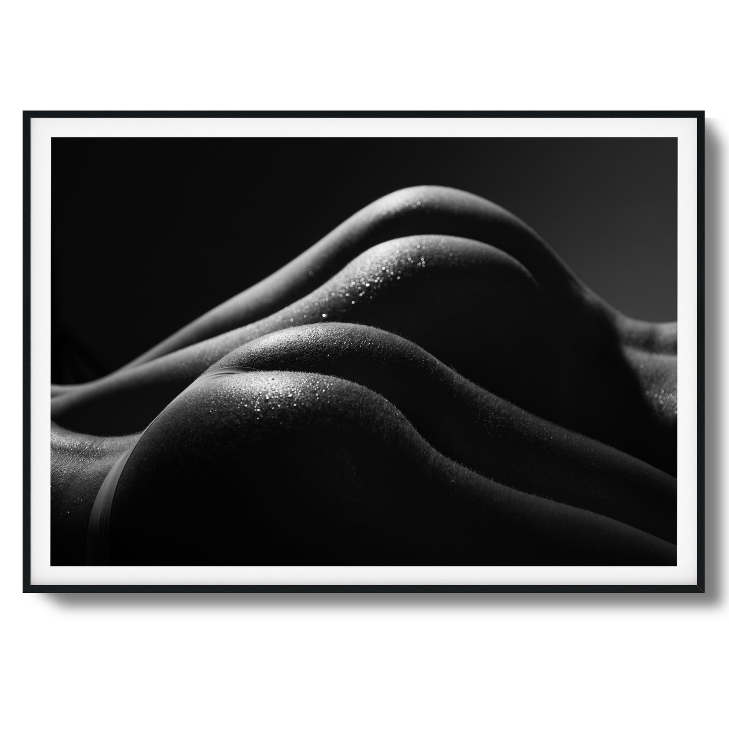 Curves in Shadows Framed Art