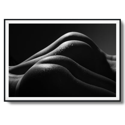 Curves in Shadows Framed Art