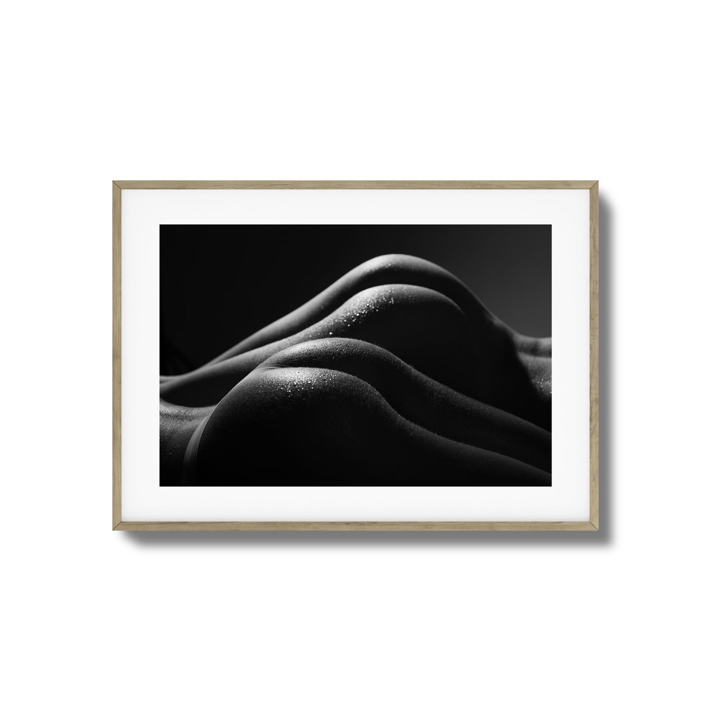 Curves in Shadows Framed Art