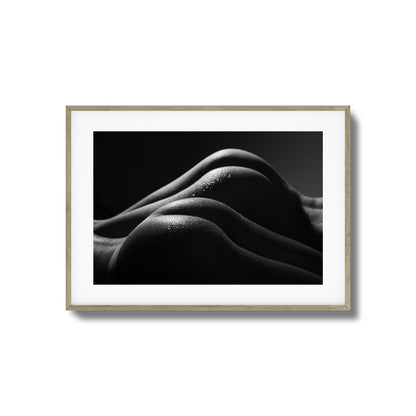 Curves in Shadows Framed Art