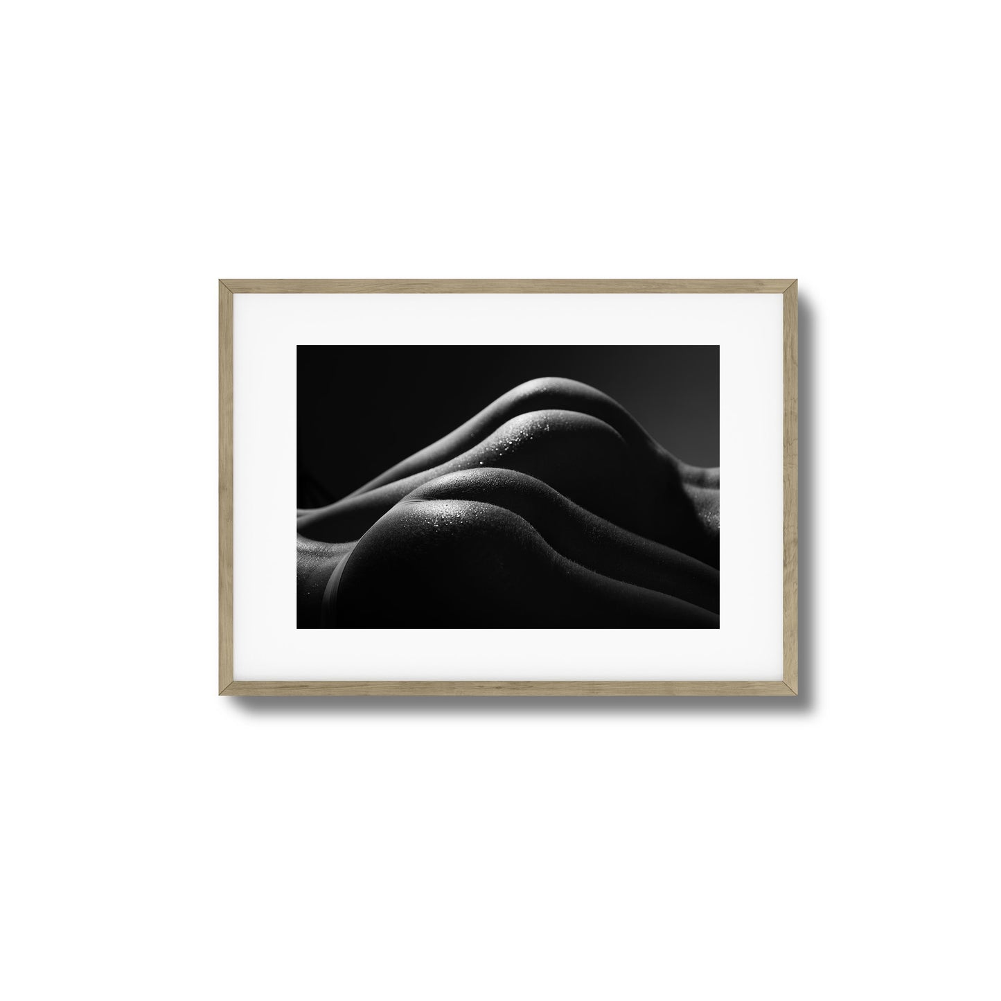 Curves in Shadows Framed Art