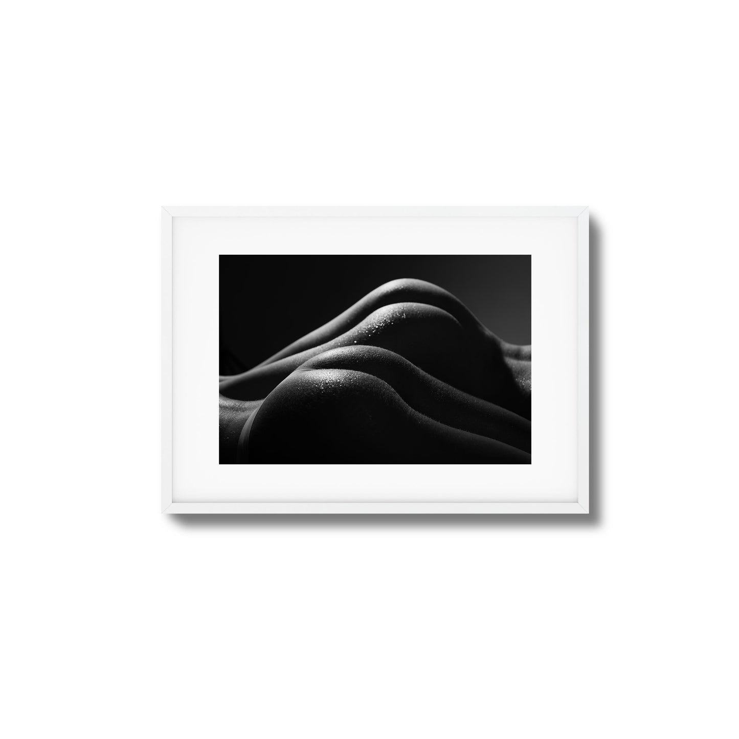 Curves in Shadows Framed Art