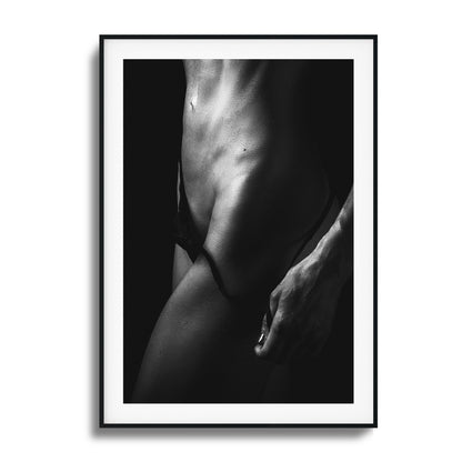 Cut Abs and Shadows Framed Art