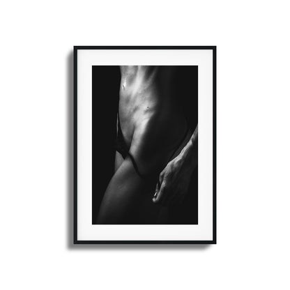 Cut Abs and Shadows Framed Art