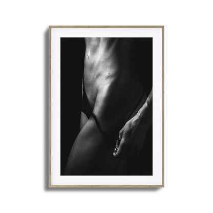 Cut Abs and Shadows Framed Art