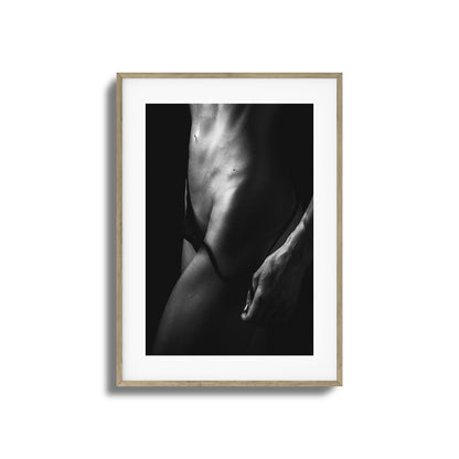 Cut Abs and Shadows Framed Art