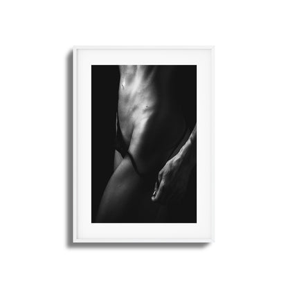 Cut Abs and Shadows Framed Art