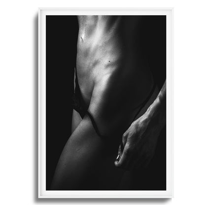 Cut Abs and Shadows Framed Art