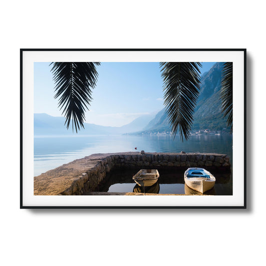 Dockside Morning Calm Framed Art - Assure Spark