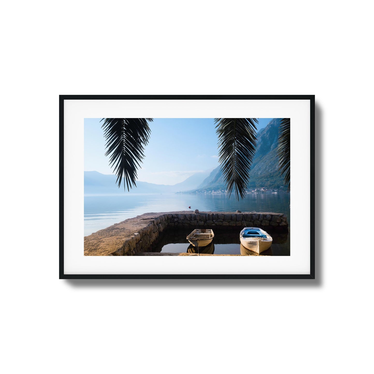 Dockside Morning Calm Framed Art
