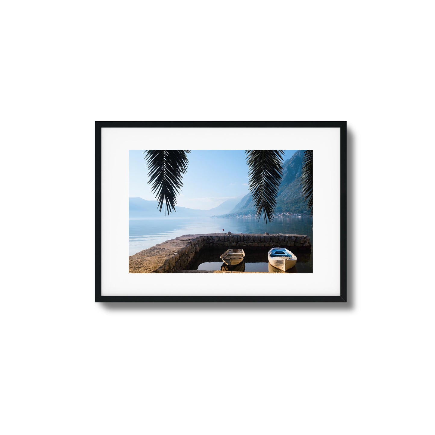 Dockside Morning Calm Framed Art