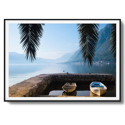 Dockside Morning Calm Framed Art