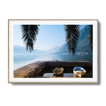 Dockside Morning Calm Framed Art
