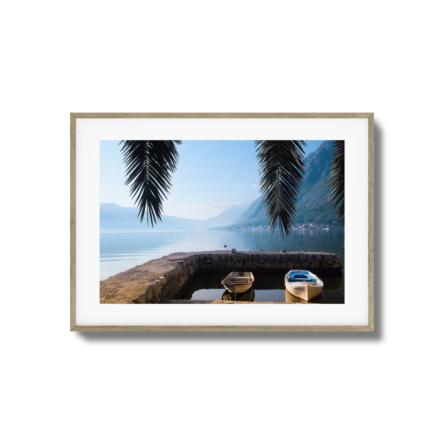 Dockside Morning Calm Framed Art