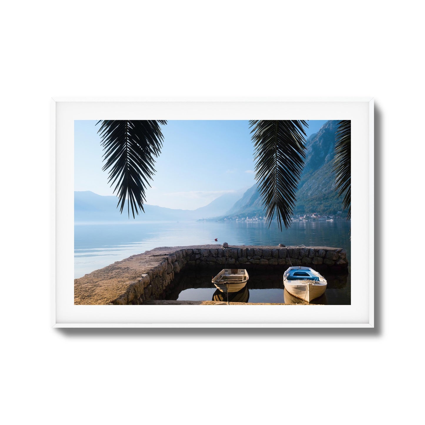 Dockside Morning Calm Framed Art