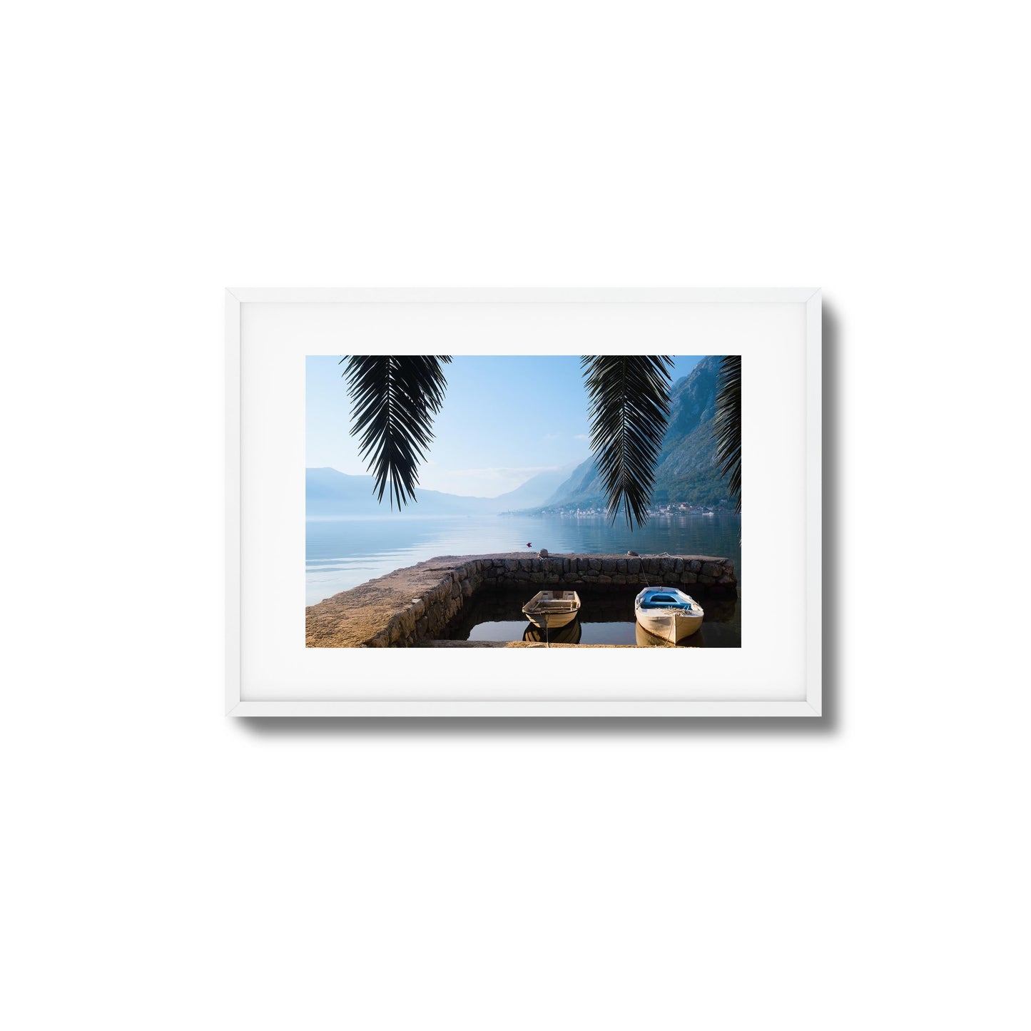 Dockside Morning Calm Framed Art
