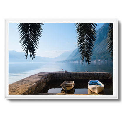 Dockside Morning Calm Framed Art