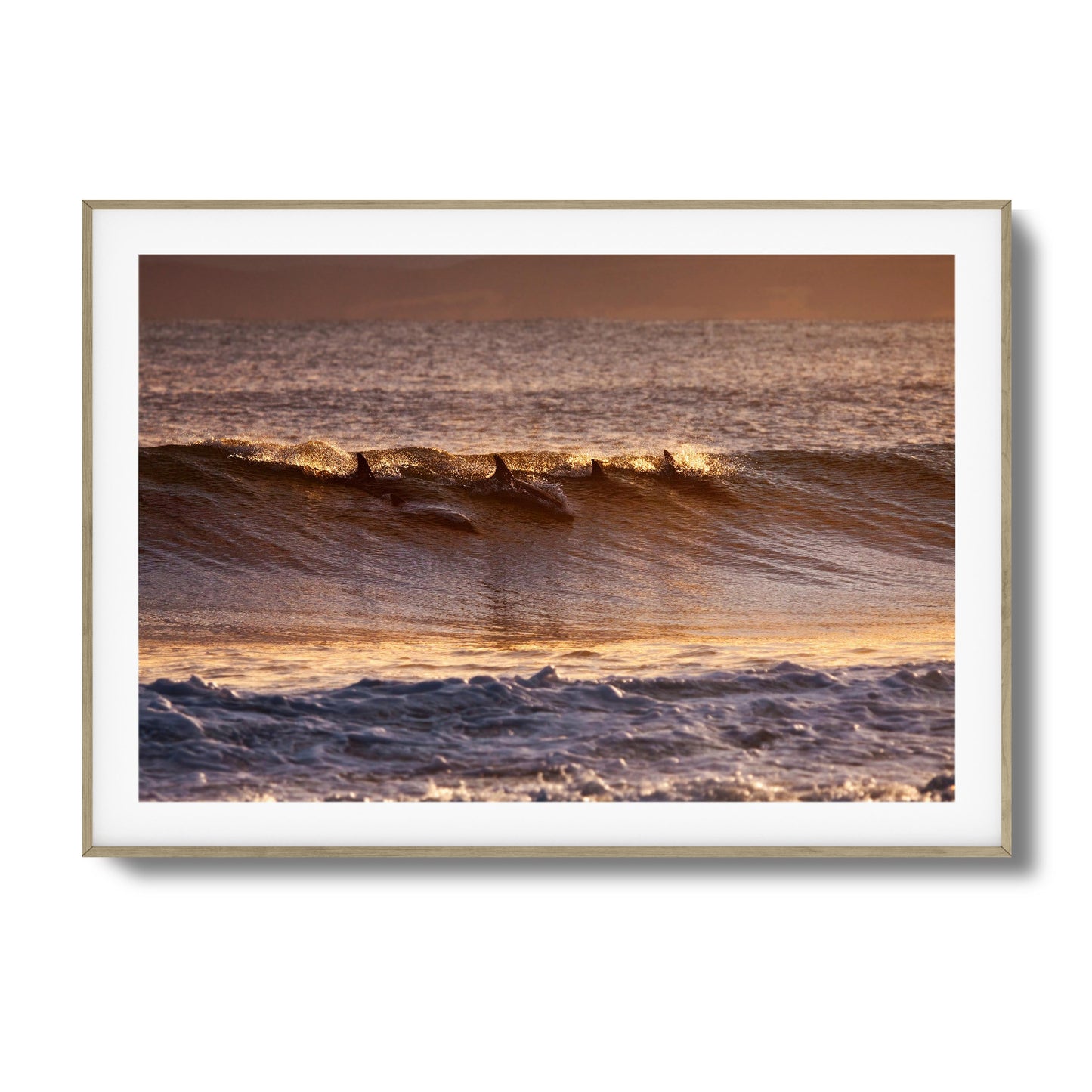 Dolphins at Dusk Framed Art