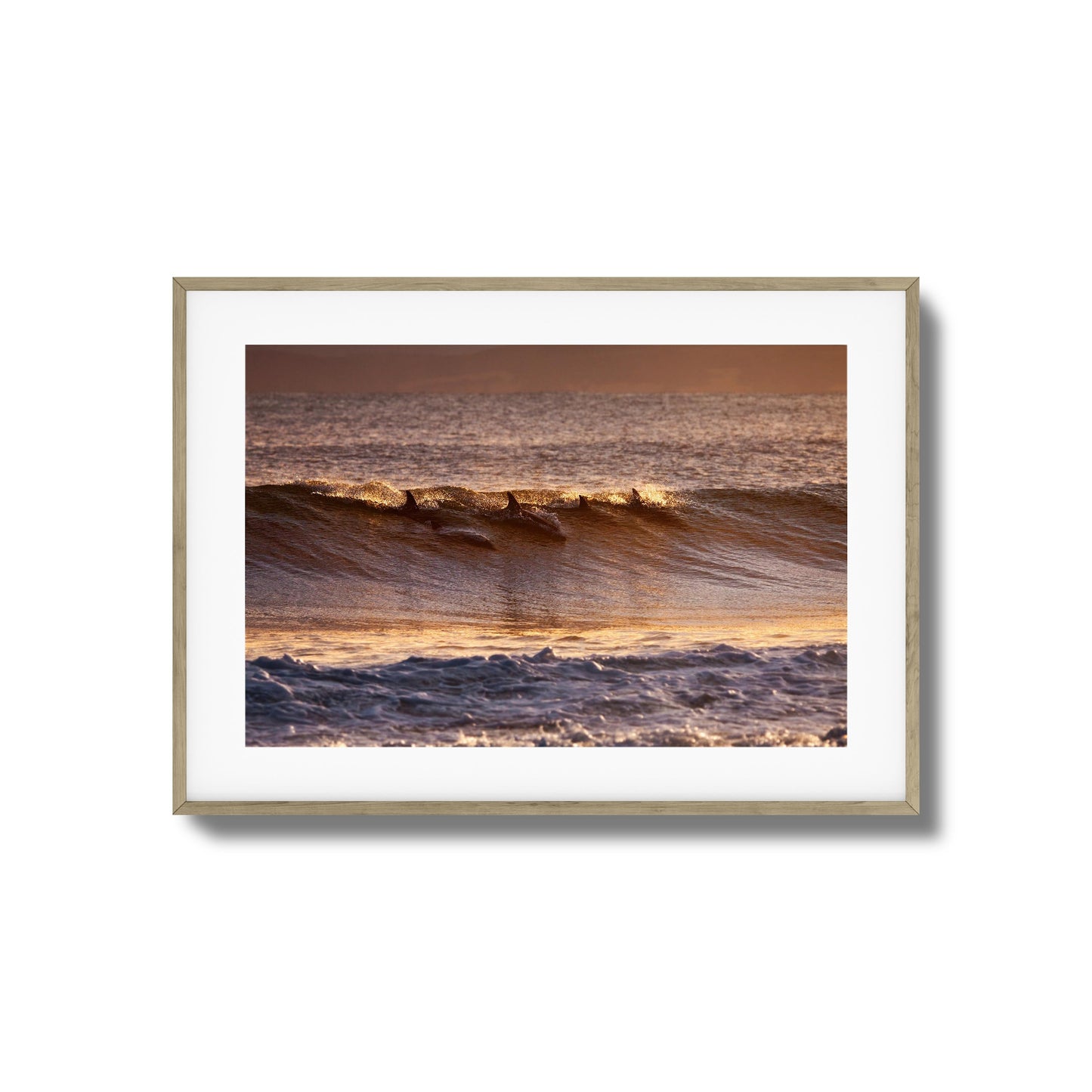 Dolphins at Dusk Framed Art