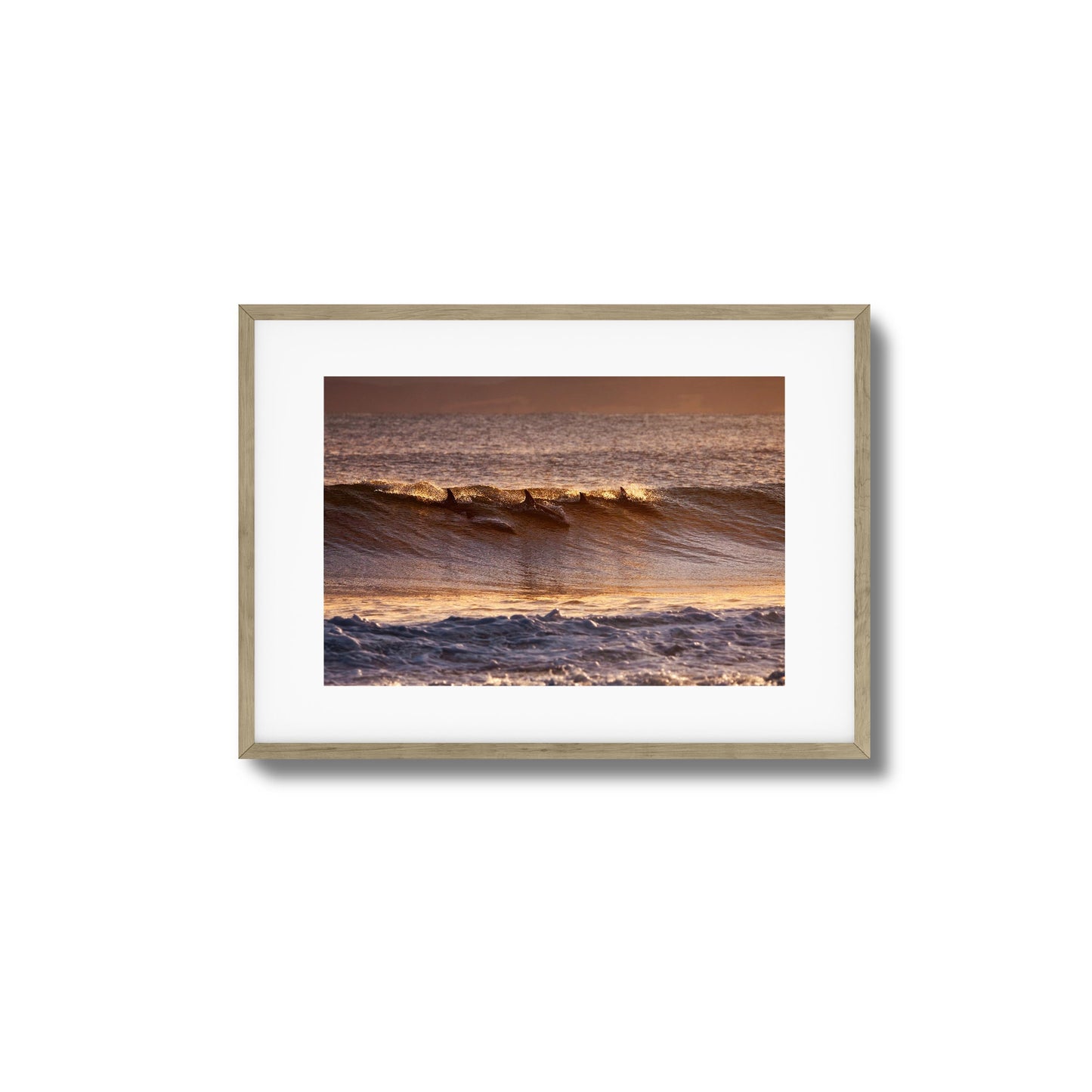 Dolphins at Dusk Framed Art