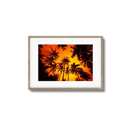 Ember Palms Framed Art