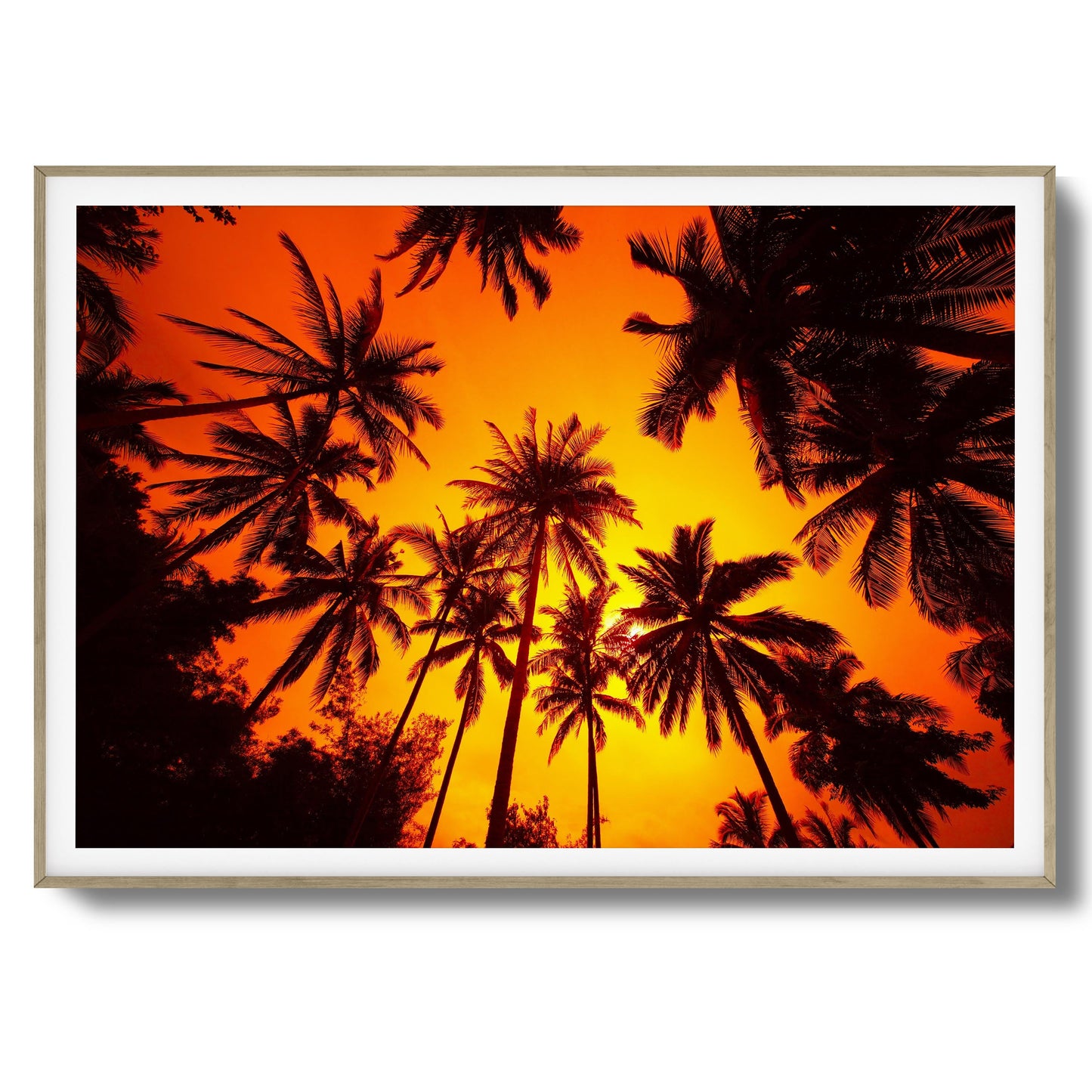 Ember Palms Framed Art