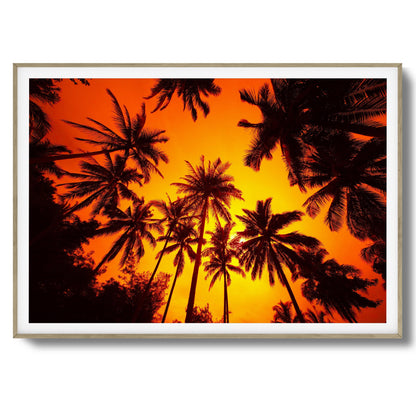 Ember Palms Framed Art