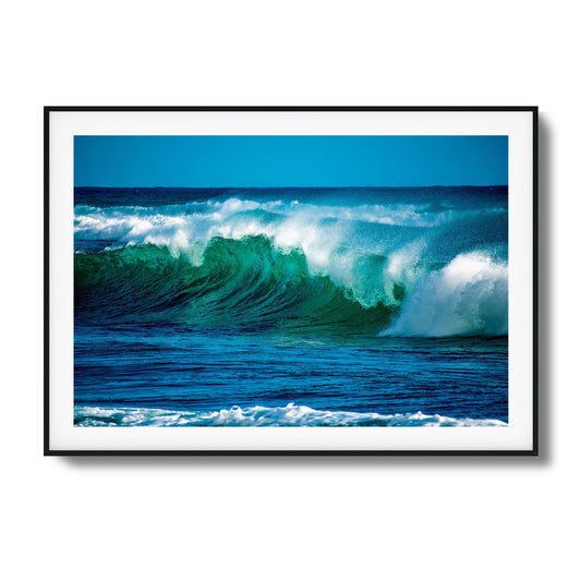 Emerald Curl Framed Art