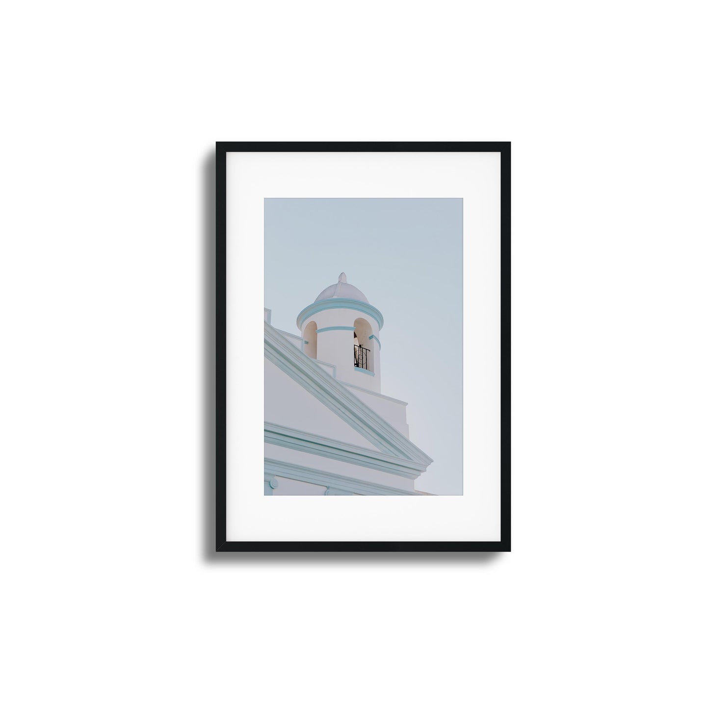 Abstract pastel-toned church dome artwork