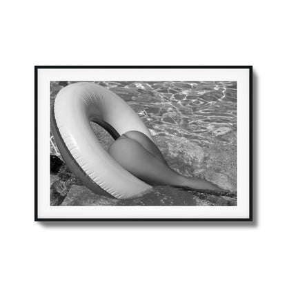 Floating Tease B&W Framed Art