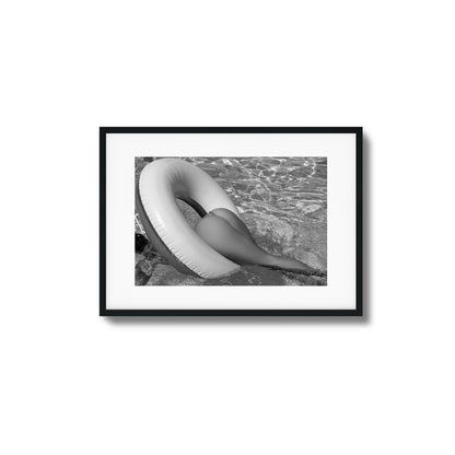 Floating Tease B&W Framed Art
