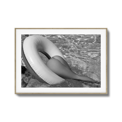 Floating Tease B&W Framed Art