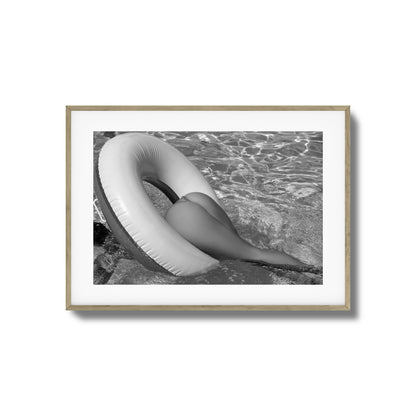 Floating Tease B&W Framed Art
