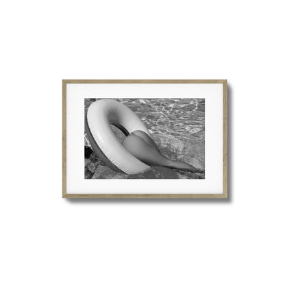 Floating Tease B&W Framed Art