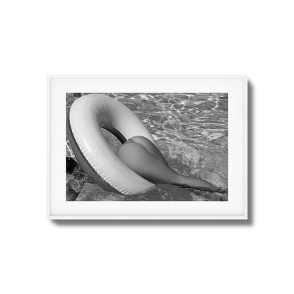 Floating Tease B&W Framed Art