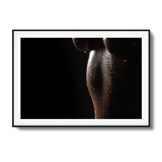 Glowing Skin and Curves Framed Art