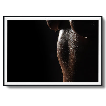 Glowing Skin and Curves Framed Art