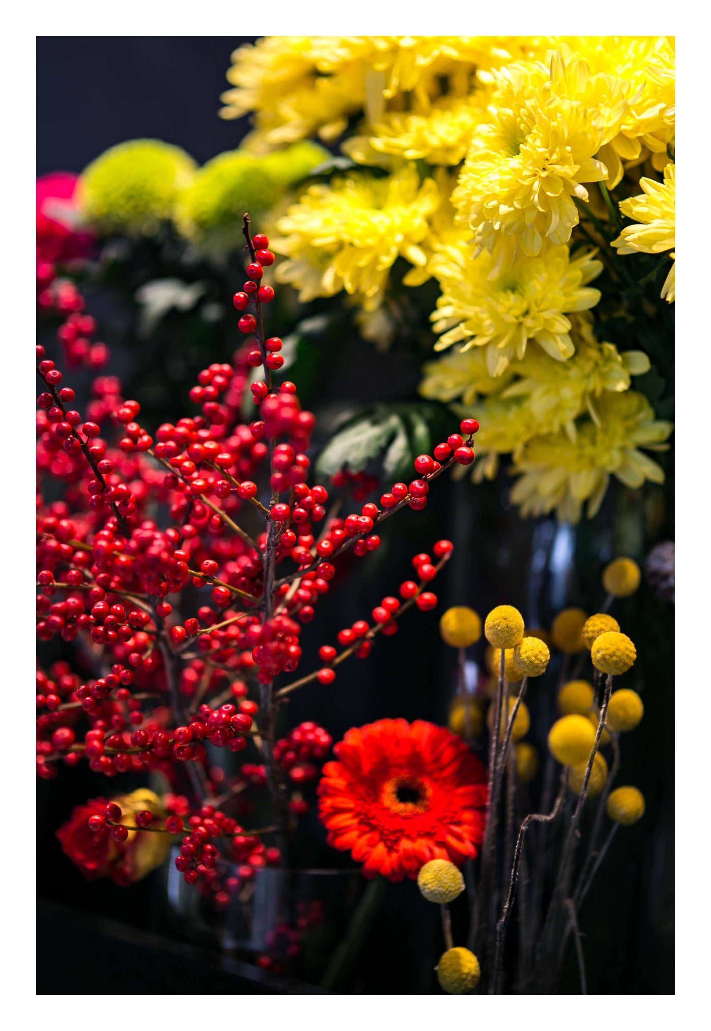 Golden Bloom Framed Art