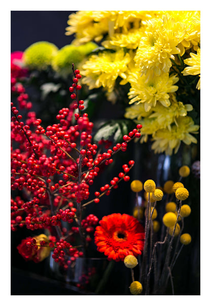 Golden Bloom Framed Art