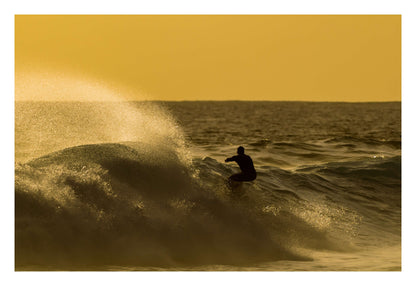 Golden Curl Framed Art